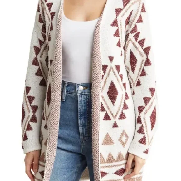 Nordstrom rack cotton emporium women’s aztec cardigan - Picture 2 of 2